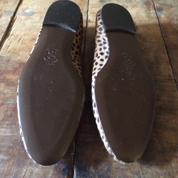 J Crew Leopard Ballet Flats. Size 7.5 Like New - Picture 2 of 2